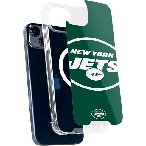 NFL New York Jets Large Logo iPhone 15 Plus MagSafe Case