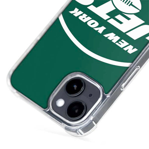 NFL New York Jets Large Logo iPhone 15 Plus MagSafe Case