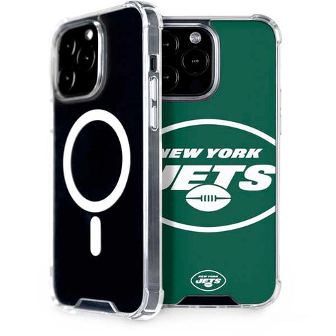 NFL New York Jets Large Logo iPhone 15 Pro Max MagSafe Case