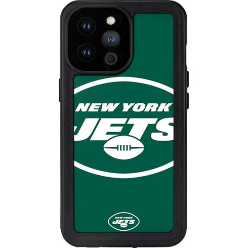 NFL New York Jets Large Logo iPhone 14 Pro Max Waterproof Case