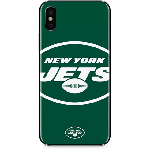 NFL New York Jets Large Logo iPhone X Skin