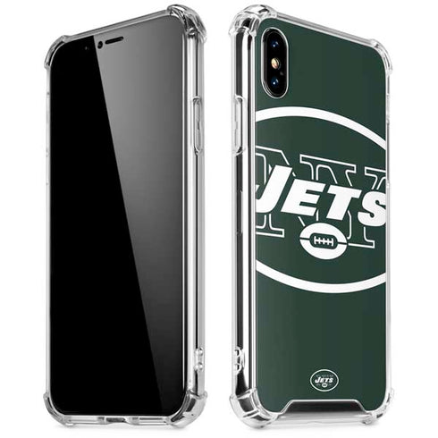 NFL New York Jets Large Logo iPhone X/XS Clear Case