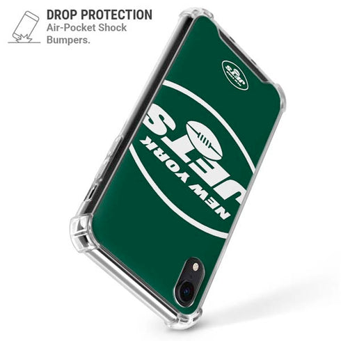 NFL New York Jets Large Logo iPhone XR Clear Case