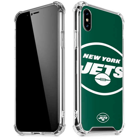 NFL New York Jets Large Logo iPhone XS Max Clear Case