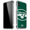 NFL New York Jets Large Logo iPhone XS Max Clear Case