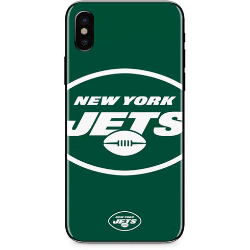 NFL New York Jets Large Logo iPhone XS Skin