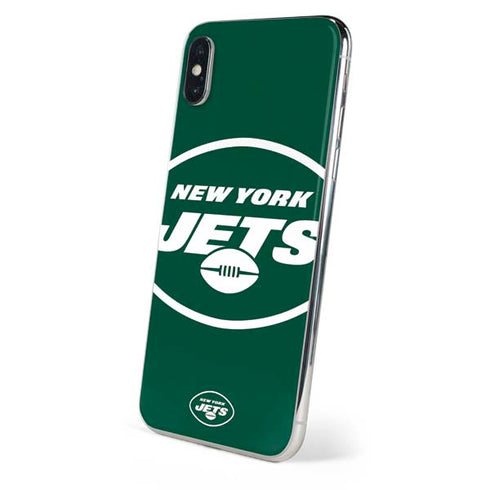 NFL New York Jets Large Logo iPhone XS Skin
