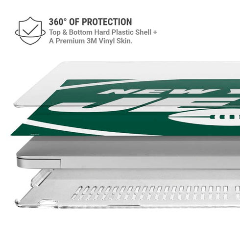 NFL New York Jets Large Logo MacBook Air 13in M1 (2021) Case plus Skin