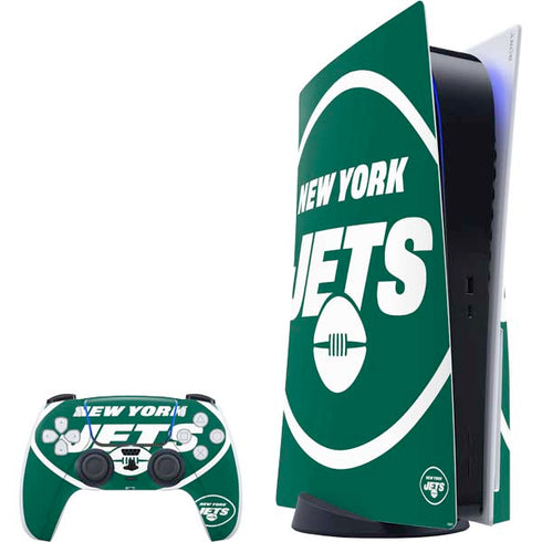 NFL New York Jets Large Logo PS5 Bundle Skin