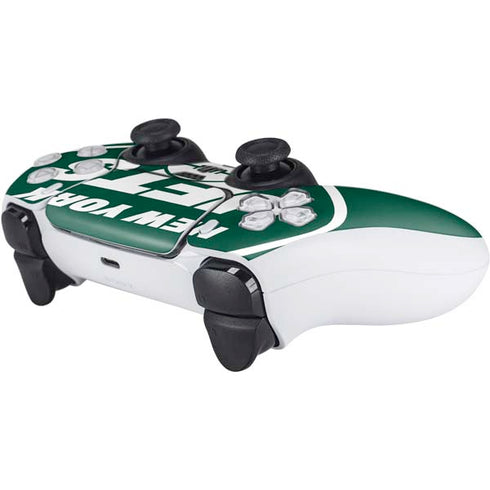 NFL New York Jets Large Logo PS5 Controller Skin