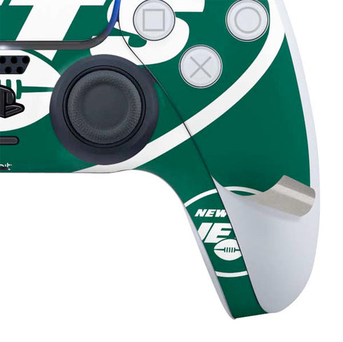 NFL New York Jets Large Logo PS5 Controller Skin