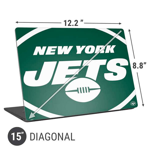 NFL New York Jets Large Logo Universal Laptop 15in (12.2 x 8.8in) Skin