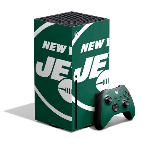 NFL New York Jets Large Logo Xbox Series X Bundle Skin