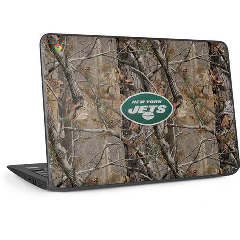 NFL New York Jets Realtree AP Camo HP Chromebook Skin