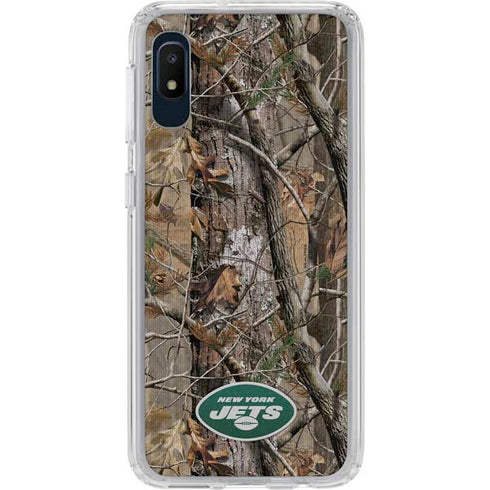 NFL New York Jets Realtree AP Camo Galaxy A10e Clear Case