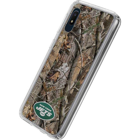 NFL New York Jets Realtree AP Camo Galaxy A10e Clear Case