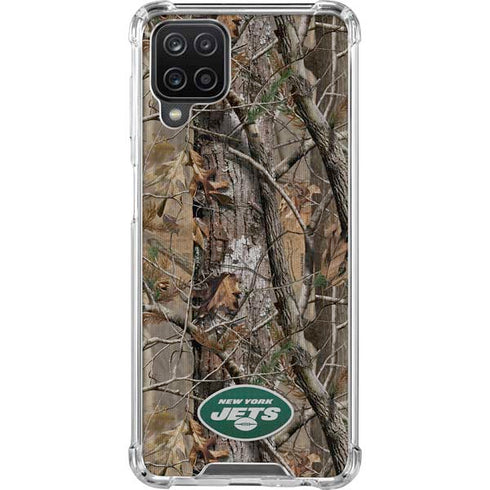 NFL New York Jets Realtree AP Camo Galaxy A12 Clear Case