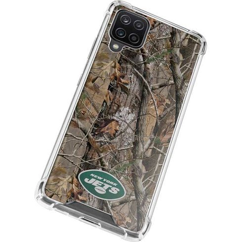 NFL New York Jets Realtree AP Camo Galaxy A12 Clear Case