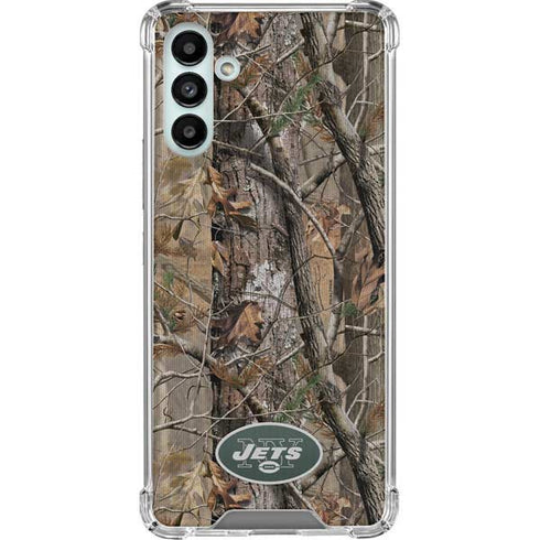 NFL New York Jets Realtree AP Camo Galaxy A13 5G Clear Case