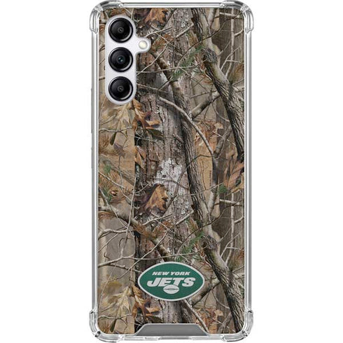 NFL New York Jets Realtree AP Camo Galaxy A15 5G Clear Case