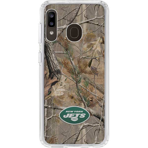 NFL New York Jets Realtree AP Camo Galaxy A20 Clear Case