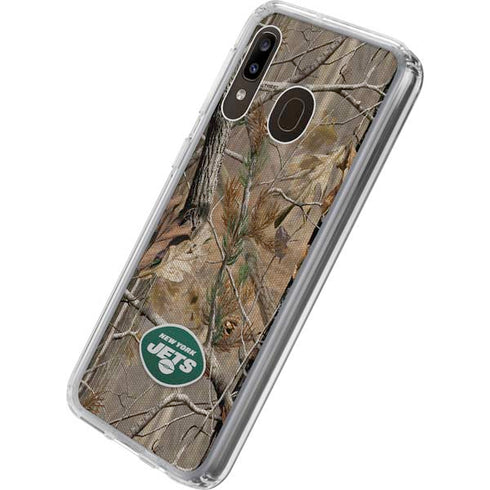NFL New York Jets Realtree AP Camo Galaxy A20 Clear Case