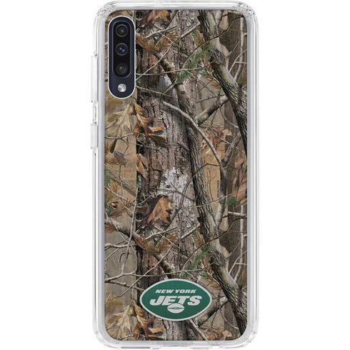 NFL New York Jets Realtree AP Camo Galaxy A50 Clear Case