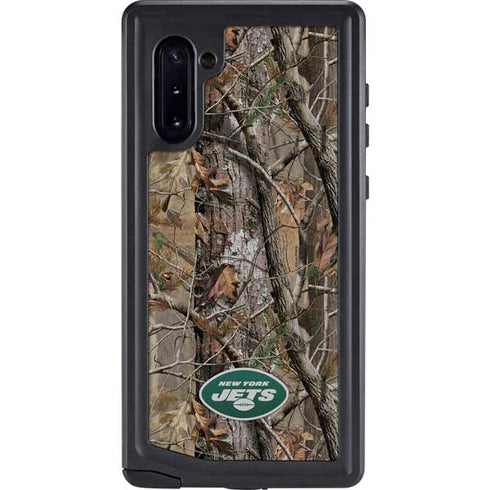 NFL New York Jets Realtree AP Camo Galaxy Note 10 Waterproof Case