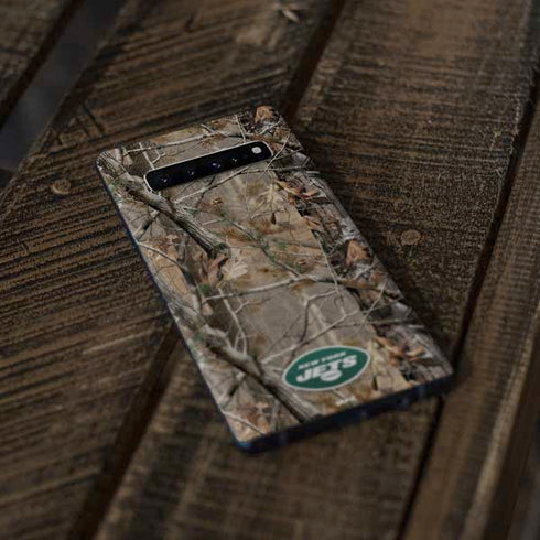 NFL New York Jets Realtree AP Camo Galaxy S10 Skin