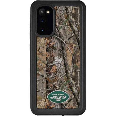 NFL New York Jets Realtree AP Camo Galaxy S20 Waterproof Case