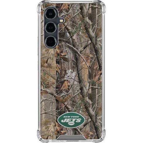 NFL New York Jets Realtree AP Camo Galaxy S23 FE Clear Case