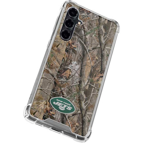 NFL New York Jets Realtree AP Camo Galaxy S23 FE Clear Case