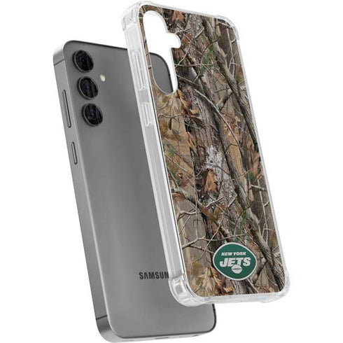 NFL New York Jets Realtree AP Camo Galaxy S24 Plus Clear Case