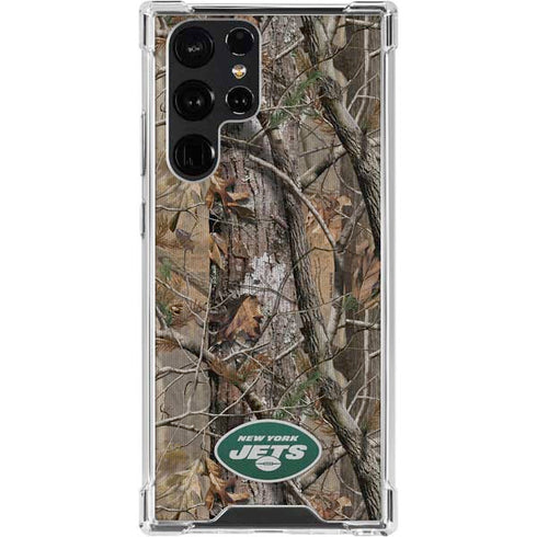 NFL New York Jets Realtree AP Camo Galaxy S24 Ultra Clear Case