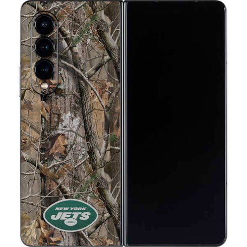 NFL New York Jets Realtree AP Camo Galaxy Z Fold4 5G Skin