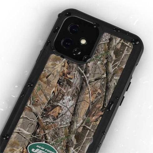 NFL New York Jets Realtree AP Camo iPhone 12 Mini Waterproof Case
