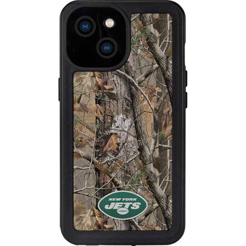 NFL New York Jets Realtree AP Camo iPhone 13 Mini Waterproof Case
