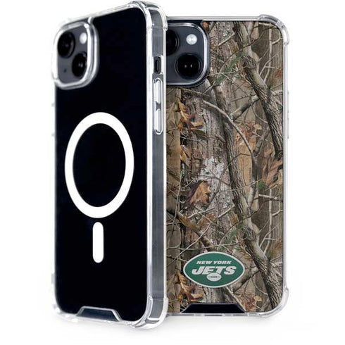 NFL New York Jets Realtree AP Camo iPhone 15 MagSafe Case