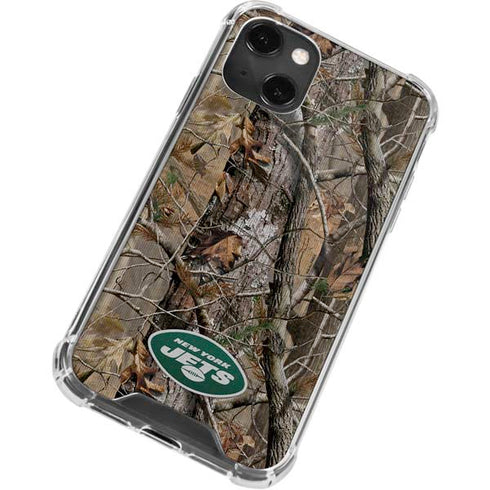 NFL New York Jets Realtree AP Camo iPhone 14 Plus Clear Case