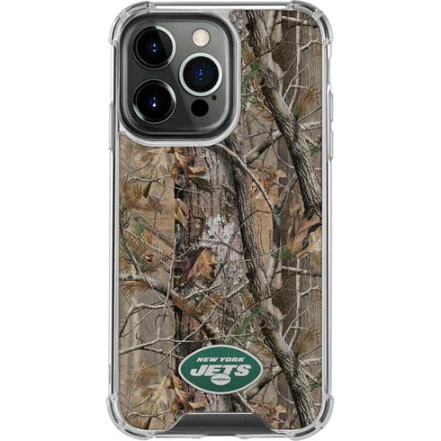 NFL New York Jets Realtree AP Camo iPhone 15 Pro Clear Case