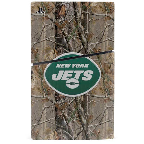 NFL New York Jets Realtree AP Camo PS5 Slim Disk Console Skin