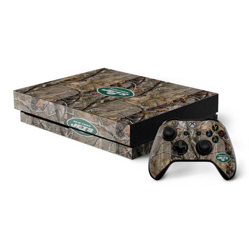 NFL New York Jets Realtree AP Camo Xbox One X Bundle Skin