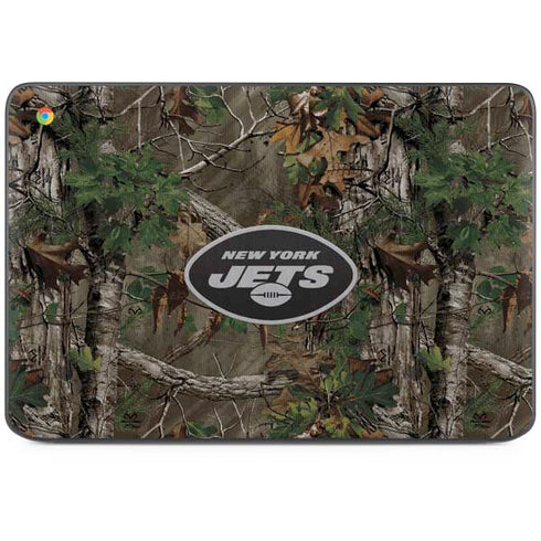 NFL New York Jets Realtree Xtra Green Camo HP Chromebook Skin