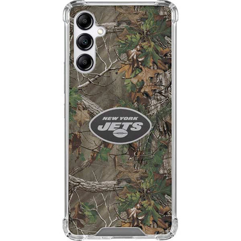 NFL New York Jets Realtree Xtra Green Camo Galaxy A15 5G Clear Case