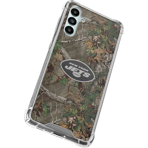 NFL New York Jets Realtree Xtra Green Camo Galaxy A15 5G Clear Case