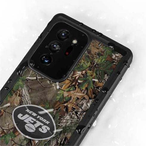 NFL New York Jets Realtree Xtra Green Camo Galaxy Note20 Ultra 5G Waterproof Case