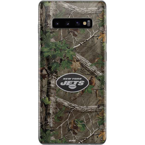 NFL New York Jets Realtree Xtra Green Camo Galaxy S10 Plus Skin