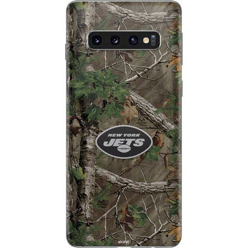 NFL New York Jets Realtree Xtra Green Camo Galaxy S10 Skin