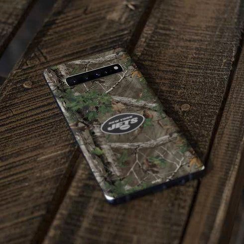 NFL New York Jets Realtree Xtra Green Camo Galaxy S10 Skin
