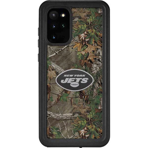 NFL New York Jets Realtree Xtra Green Camo Galaxy S20 Plus Waterproof Case